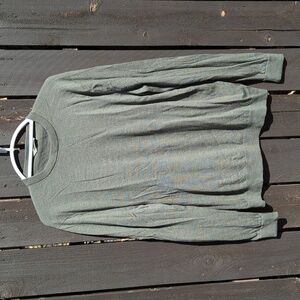 Men's Green Everlane Crewneck Merino Sweater, Size XL